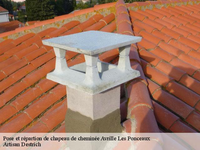 Pose et répartion de chapeau de cheminée  avrille-les-ponceaux-37340 Artisan Destrich