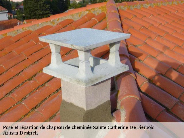Pose et répartion de chapeau de cheminée  sainte-catherine-de-fierbois-37800 Artisan Destrich