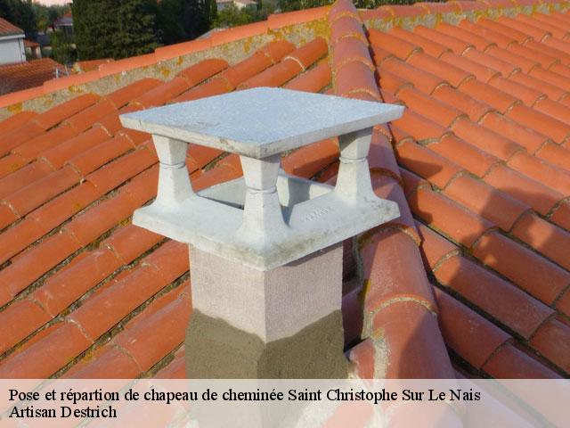 Pose et répartion de chapeau de cheminée  saint-christophe-sur-le-nais-37370 Artisan Destrich
